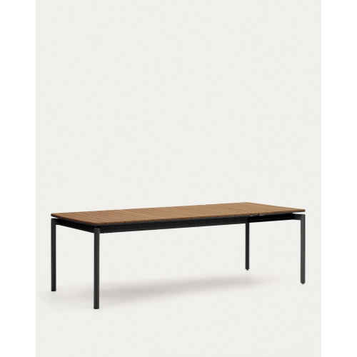 Kave Home Canyelles Extendable Dining Table, 180cm, Black