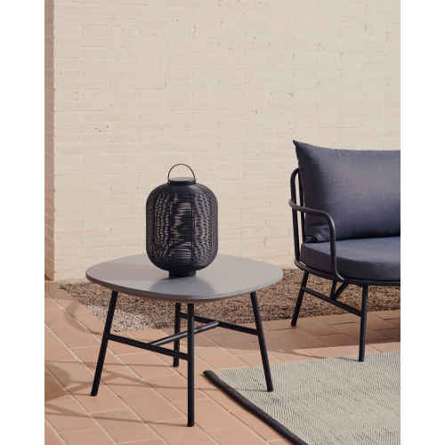 Kave Home Bramant Outdoor Side Table, Black