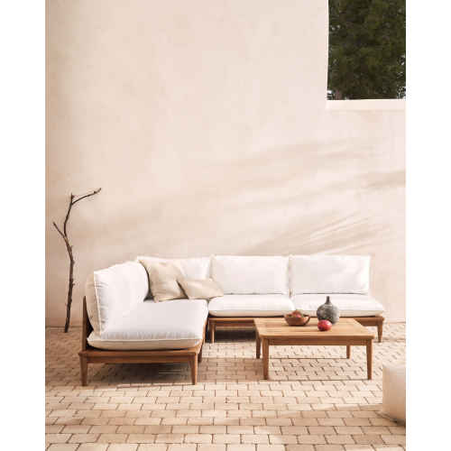 Kave Home Portitxol Outdoor Corner Sofa + Coffee Table Set, 270x270cm