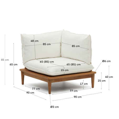 Kave Home Portitxol Corner Sofa + Coffee Table Set, 360x270cm