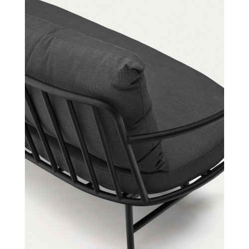 Kave Home Bramant Outdoor 2-Seat Sofa, Black