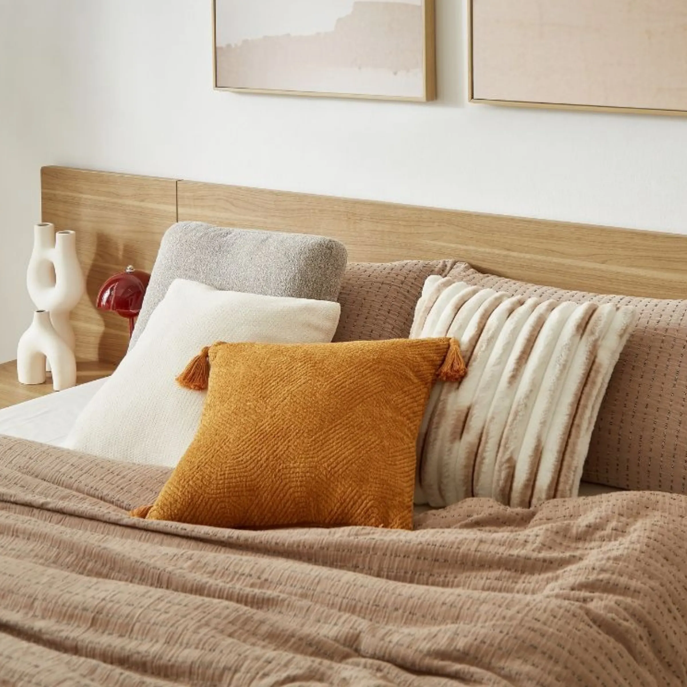 Lifely Eve Super King Bed Frame with 2 Bedside Tables Set