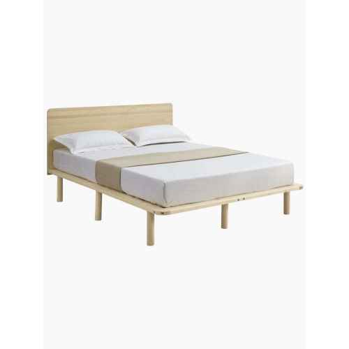 Lifely Cali Wooden Bed Frame, Natural, Double, 147Wx193Lx95H cm