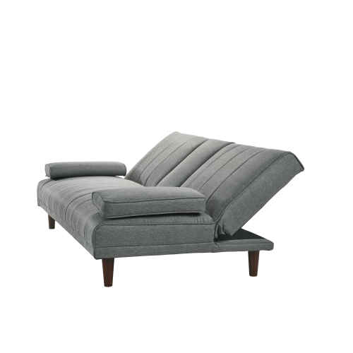 Lifely Casper 3 Seater Fabric Sofa Bed, Light Grey, 103Wx188Lx35H cm