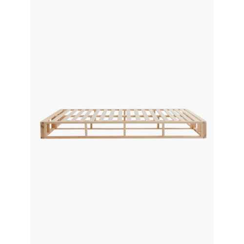 Lifely Coastal Pallet Bed Base, Clear Pine, Queen, 163Wx243Lx25H cm