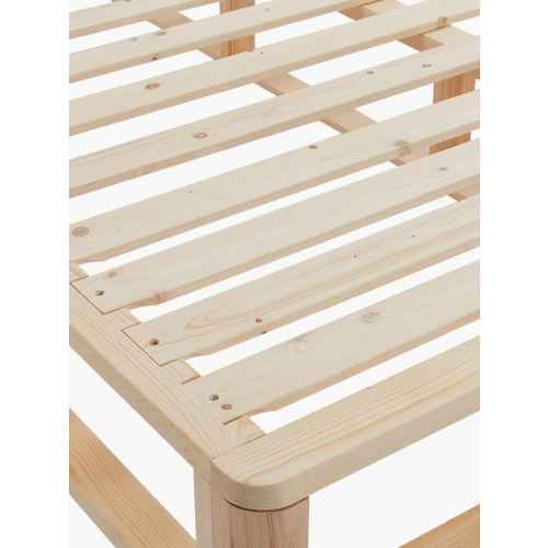 Lifely Coastal Pallet Bed Base, Clear Pine, Queen, 163Wx243Lx25H cm