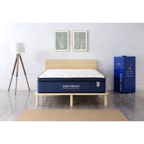 Lifely Deep Dream Premium Cool Gel Memory Foam Mattress, Queen, 153Wx203Lx34H cm