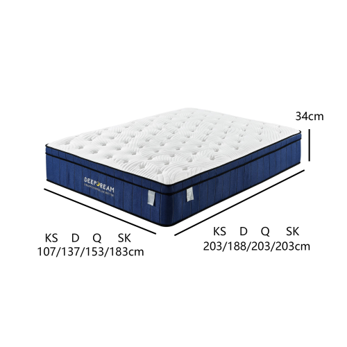 Lifely Deep Dream Premium Cool Gel Infused Memory Foam Mattress - Medium Firm - Queen