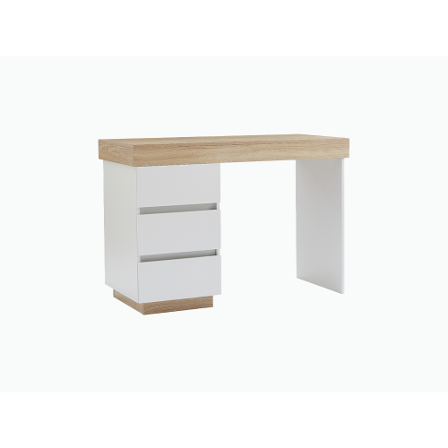 Lifely Cuppa Desk, Natural Oak White, 50Wx110Lx76H cm