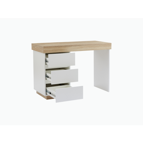 Lifely Cuppa Desk, Natural Oak White, 50Wx110Lx76H cm