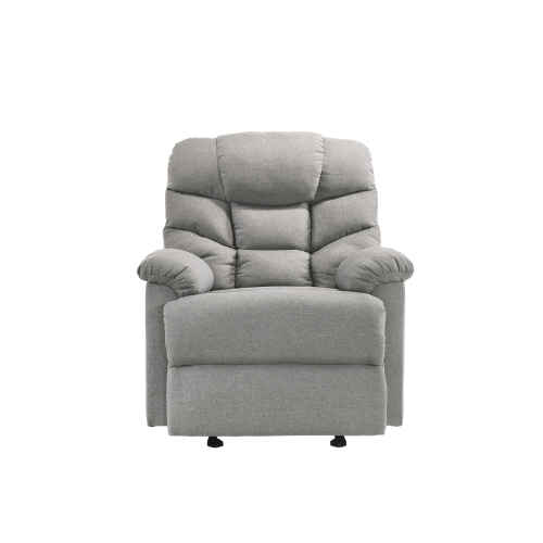 Lifely Fabby Fabric Recliner Rocking Chair, Light Grey, 98Wx89Lx100H cm