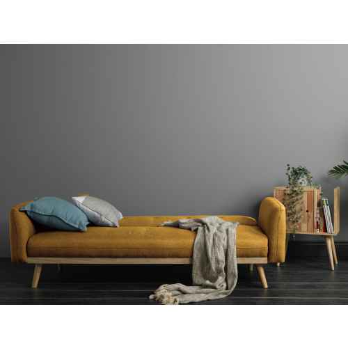 Lifely Nikko 3 Seater Fabric Sofa Bed, Yellow, 84Wx192Lx74H cm