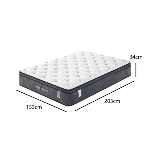 Lifely Deep Dream Essential Pocket Spring Mattress - Medium Firm - Queen