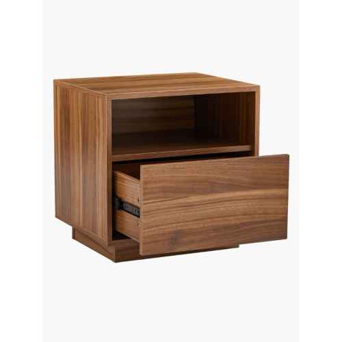 Lifely Nook Bedside Table, Walnut