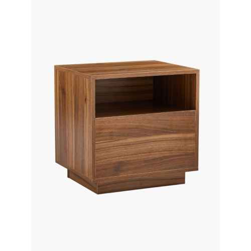 Lifely Nook Bedside Table, Walnut