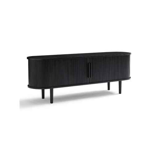 Lifely Tate Entertainment Unit, Black, 160cm