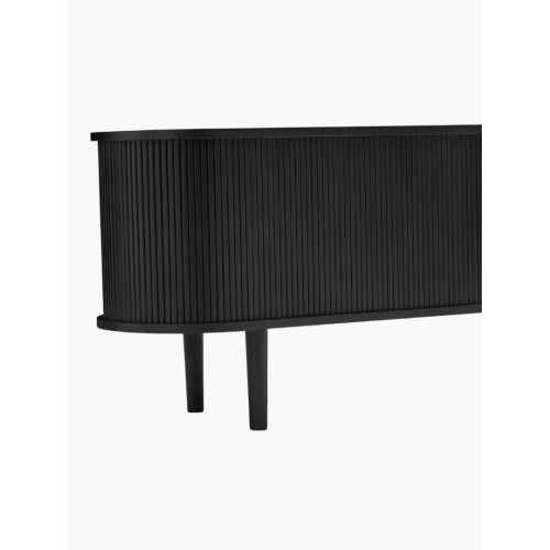 Lifely Tate Tambor Door TV Stand, Black, 160 cm