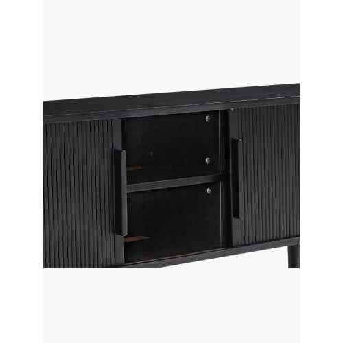 Lifely Tate Entertainment Unit, Black, 160cm