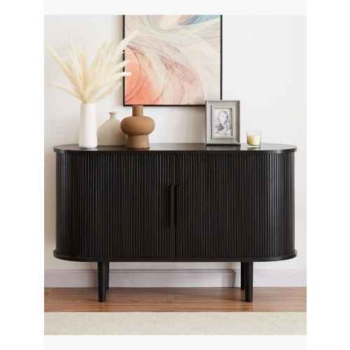 Lifely Tate Tambor Door Sideboard, Black