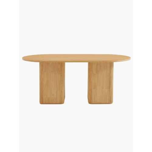 Lifely Tate Ripple Oval Dining Table, Natural