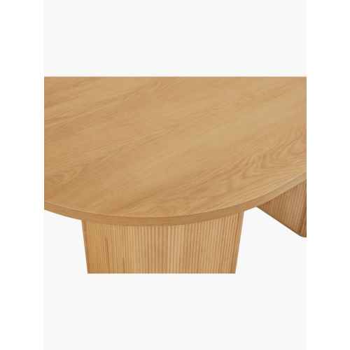 Lifely Tate Ripple Oval Dining Table, Natural