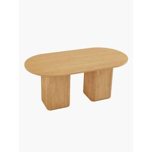 Lifely Tate Ripple Oval Dining Table, Natural