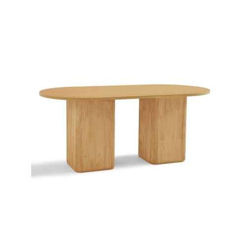 Lifely Tate Ripple Oval Dining Table, Natural