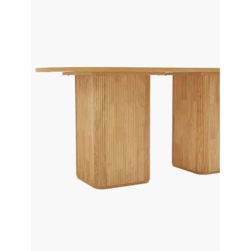 Lifely Tate Ripple Oval Dining Table, Natural