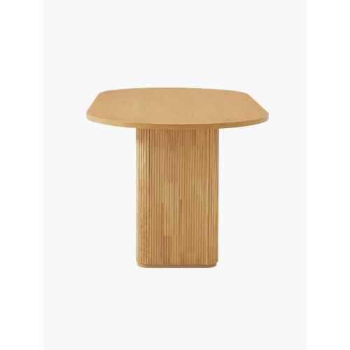 Lifely Tate Ripple Oval Dining Table, Natural