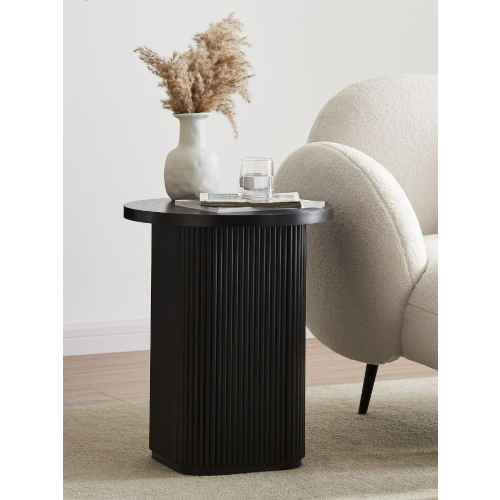 Lifely Tate Ripple Side Table, Black