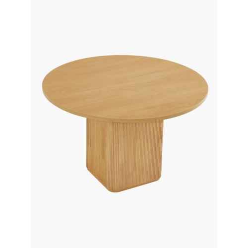 Lifely Tate Ripple Round Dining Table, Natural