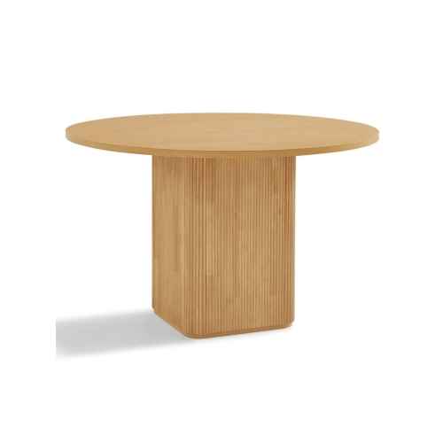 Lifely Tate Ripple Round Dining Table, Natural