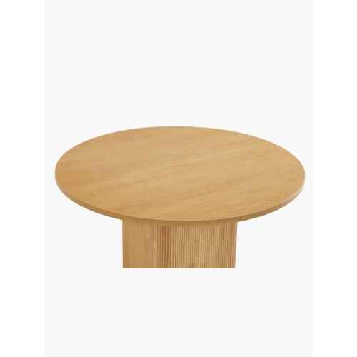 Lifely Tate Ripple Round Dining Table, Natural