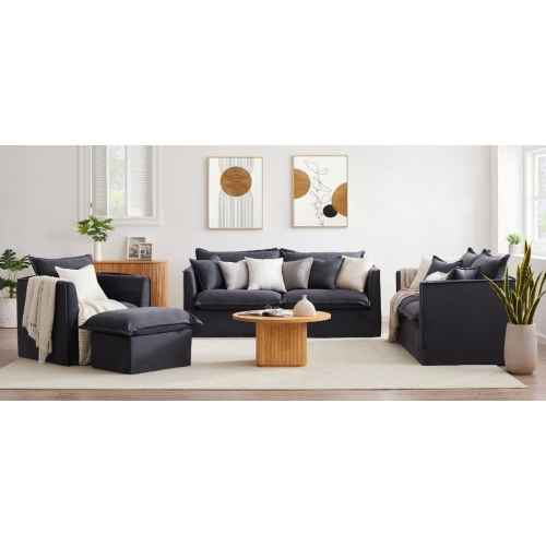 Lifely Lorne Sofa 2 Seater, Charcoal