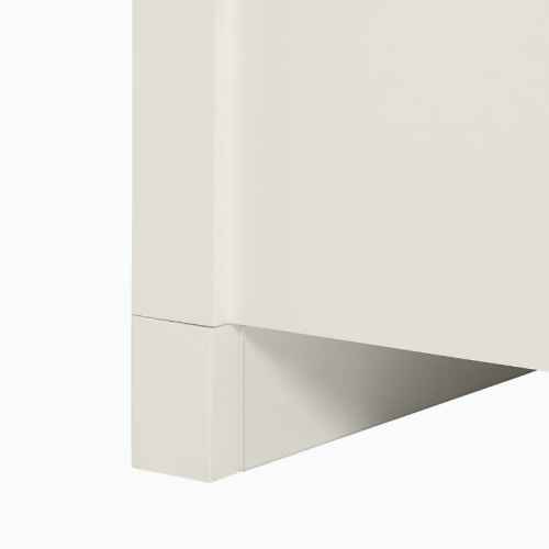 Lifely Arch Bedside Table, 40Wx45Lx60H cm, Creamy White