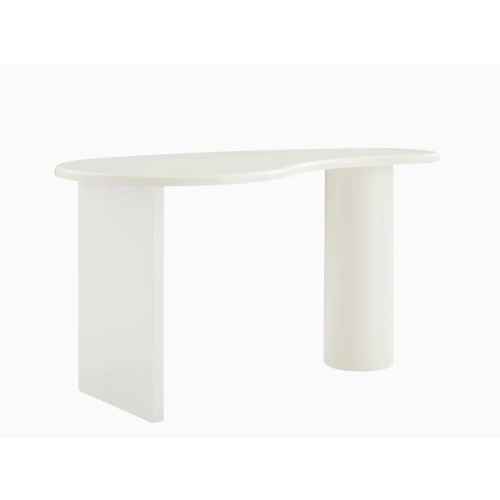 Lifely Pebble Desk, 70Wx140Lx75H cm, White