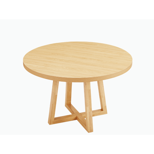 Lifely Haris Round Dining Table, 120Wx120Lx75H cm, Natural