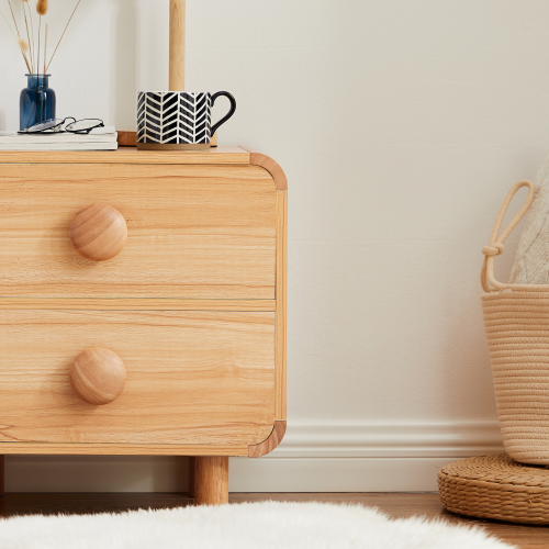 Lifely Button Bedside Table