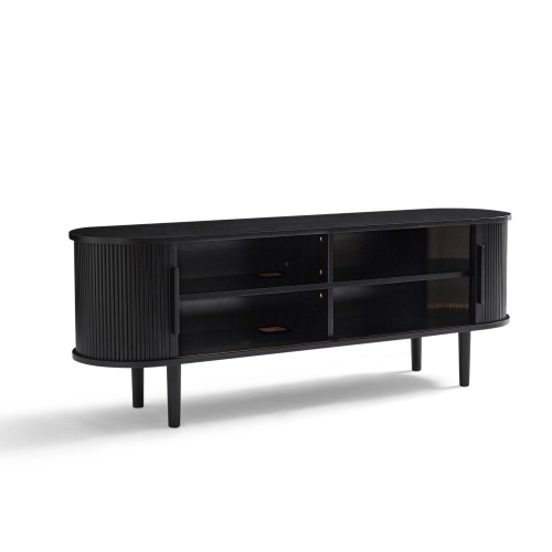 Lifely Tate Entertainment Unit, Black, 200cm