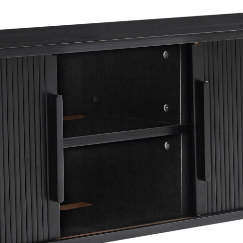 Lifely Tate Entertainment Unit, Black, 200cm