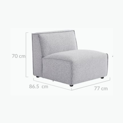 Lifely Bradley Armless Sofa