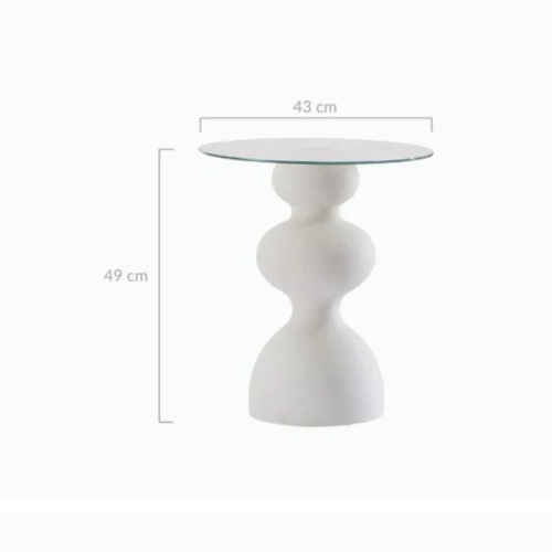 Lifely Knight Side Table, White