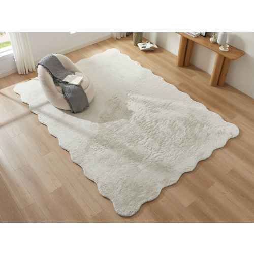 Lifely Jerome Wave-shaped Fluffy Rug, 160cm