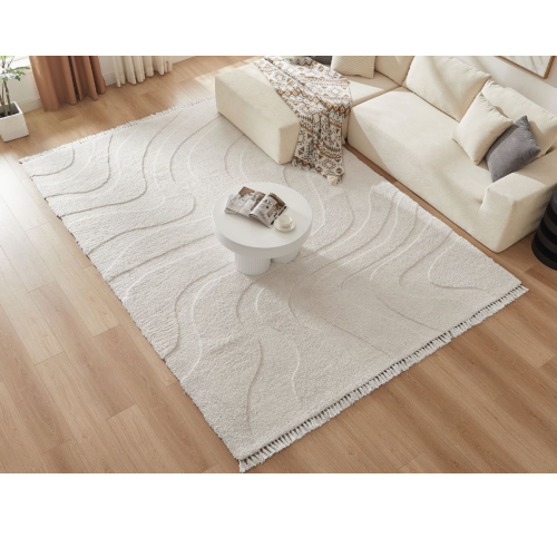 Lifely Kaya Flat-weaved Fringed Rug, 160 cm