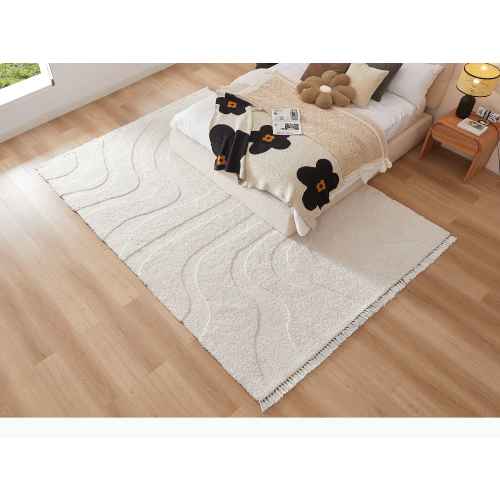 Lifely Kaya Flat-weaved Fringed Rug, 240 cm