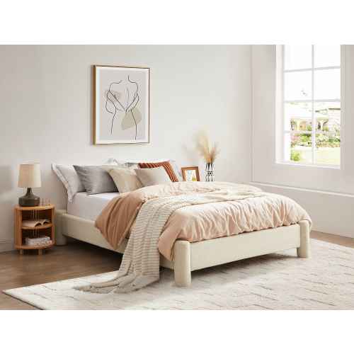 Lifely Zach Boucle Double Bed Base