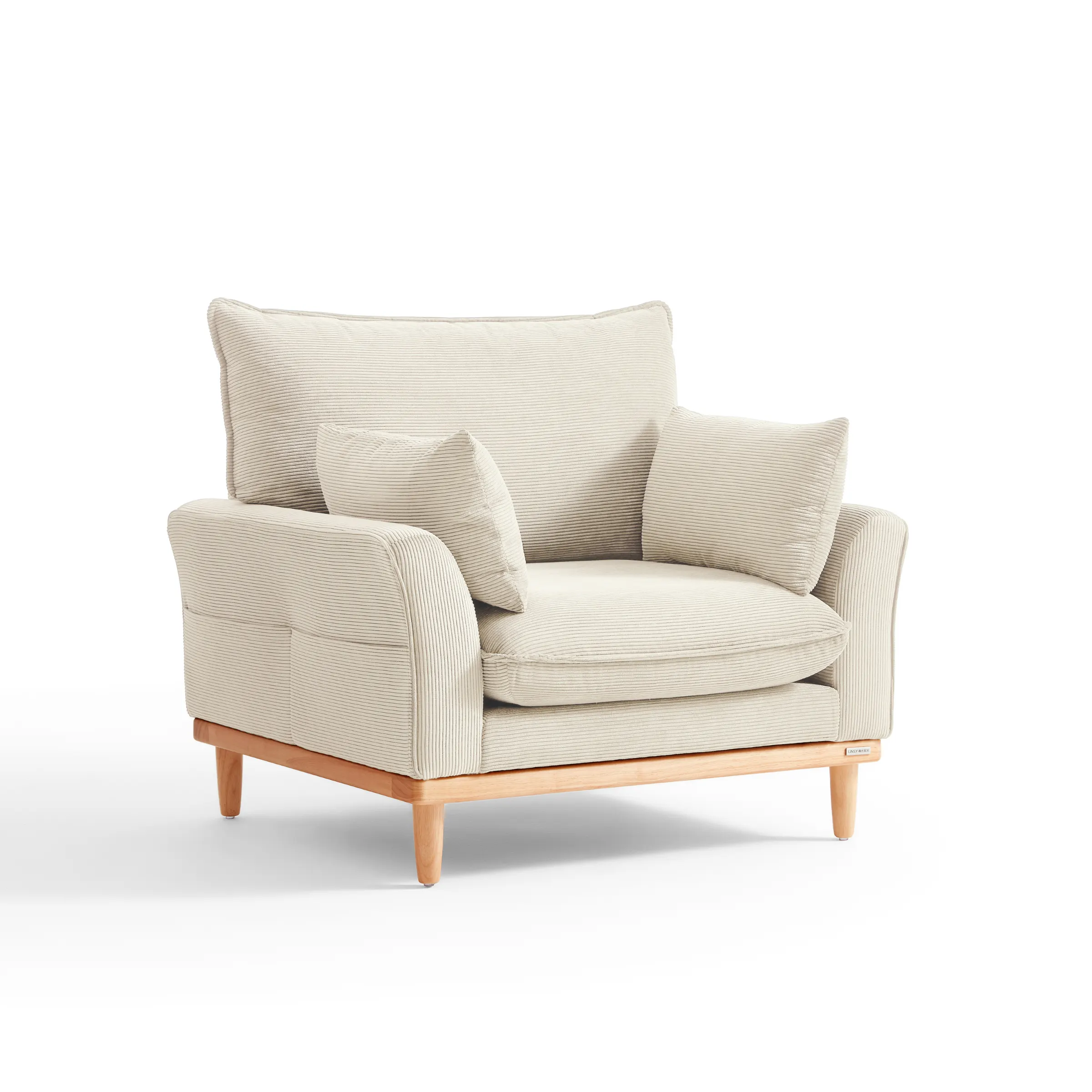 Linspire Moss 1-Seater Sofa, Neutral White