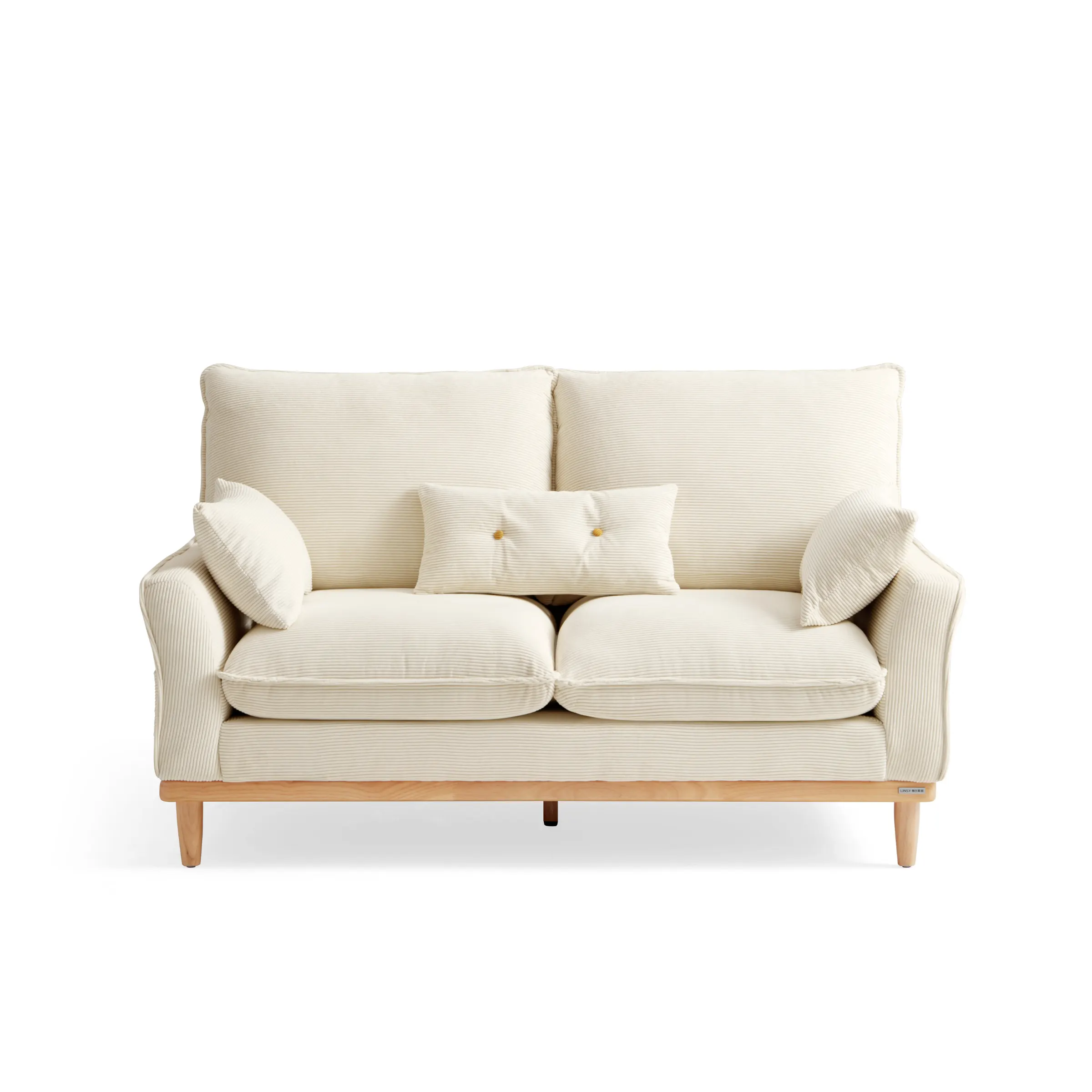 Linspire Moss 2-Seater Sofa, Neutral White