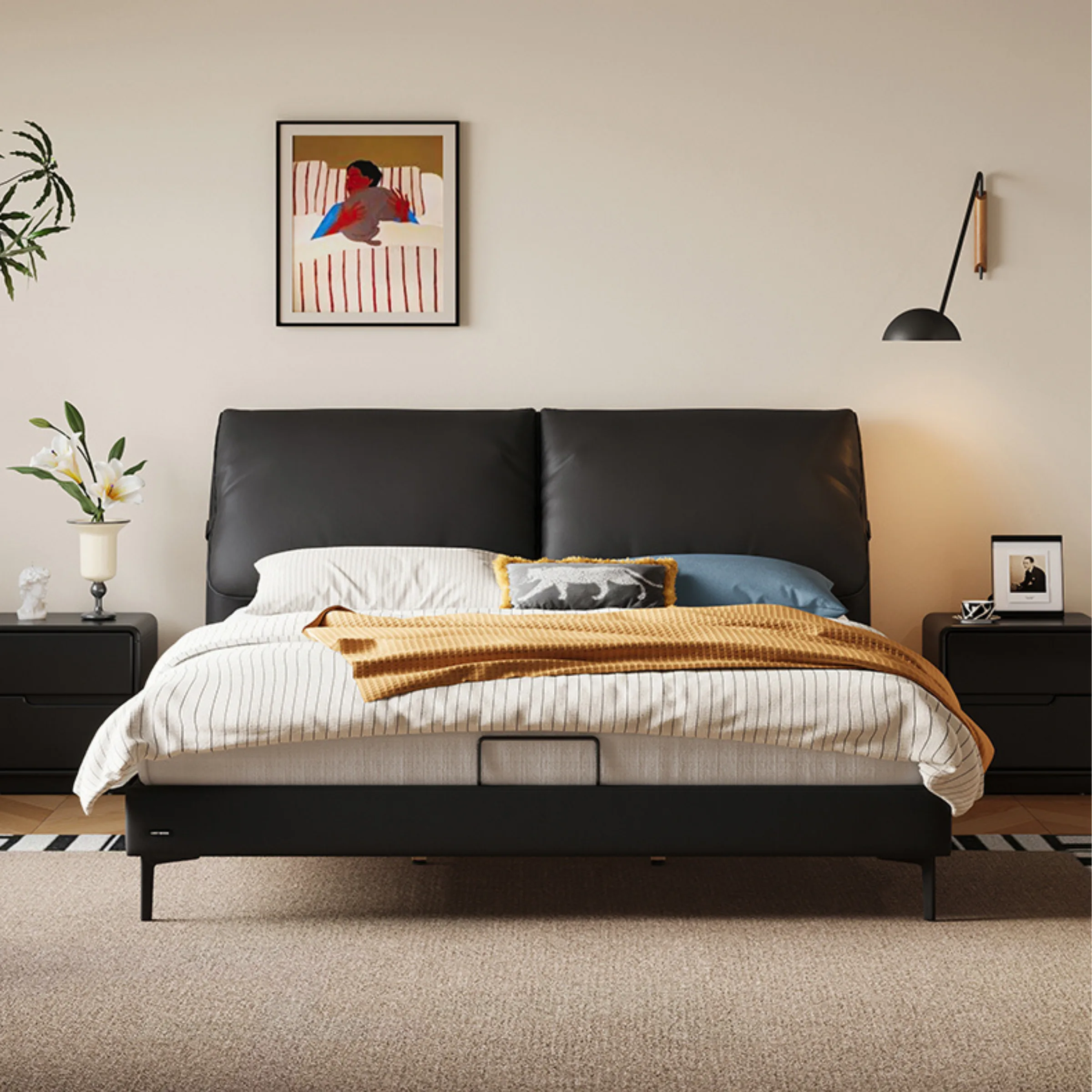 Linspire Beacon Super King Bed Frame, Black