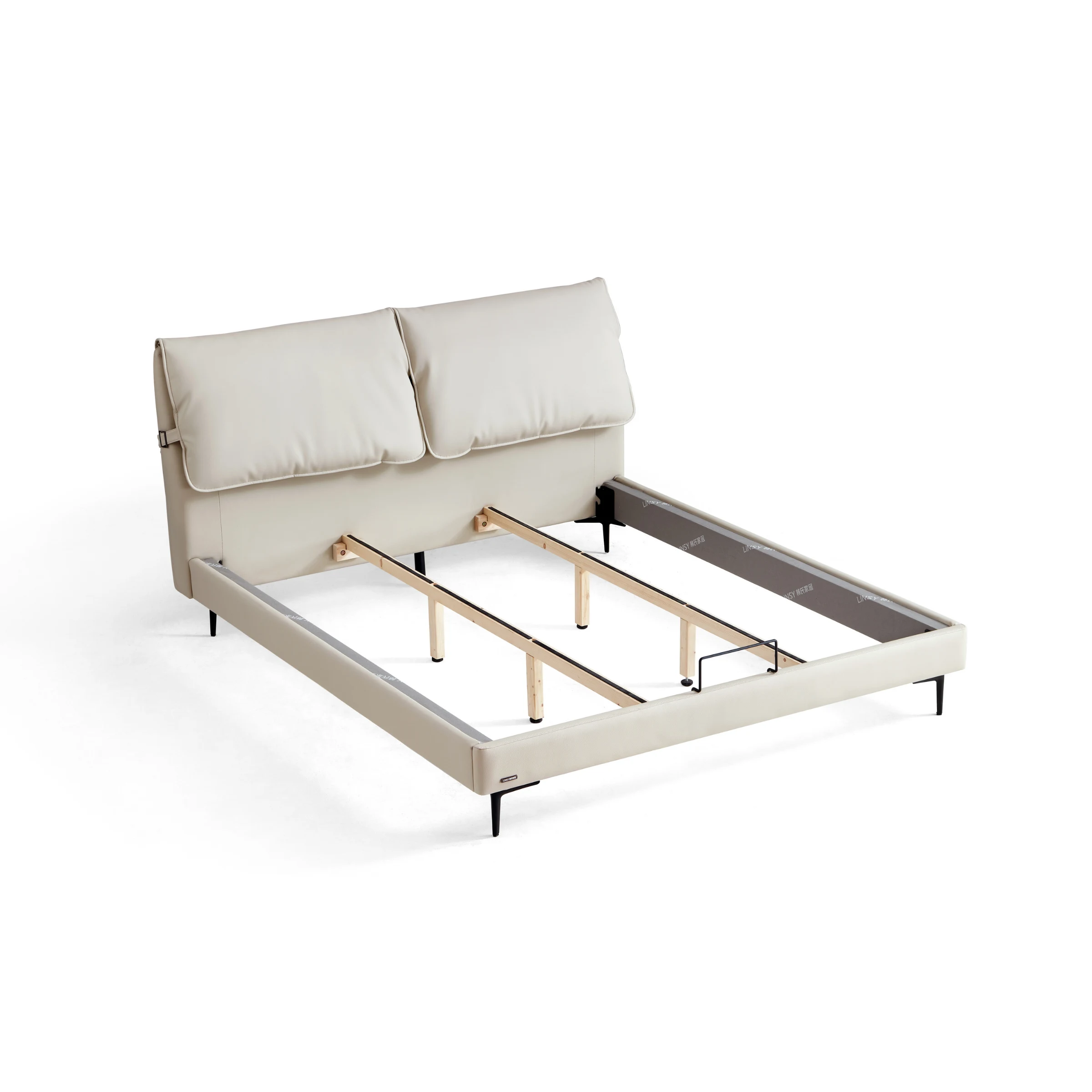 Linspire Beacon Super King Bed Frame, Off-White